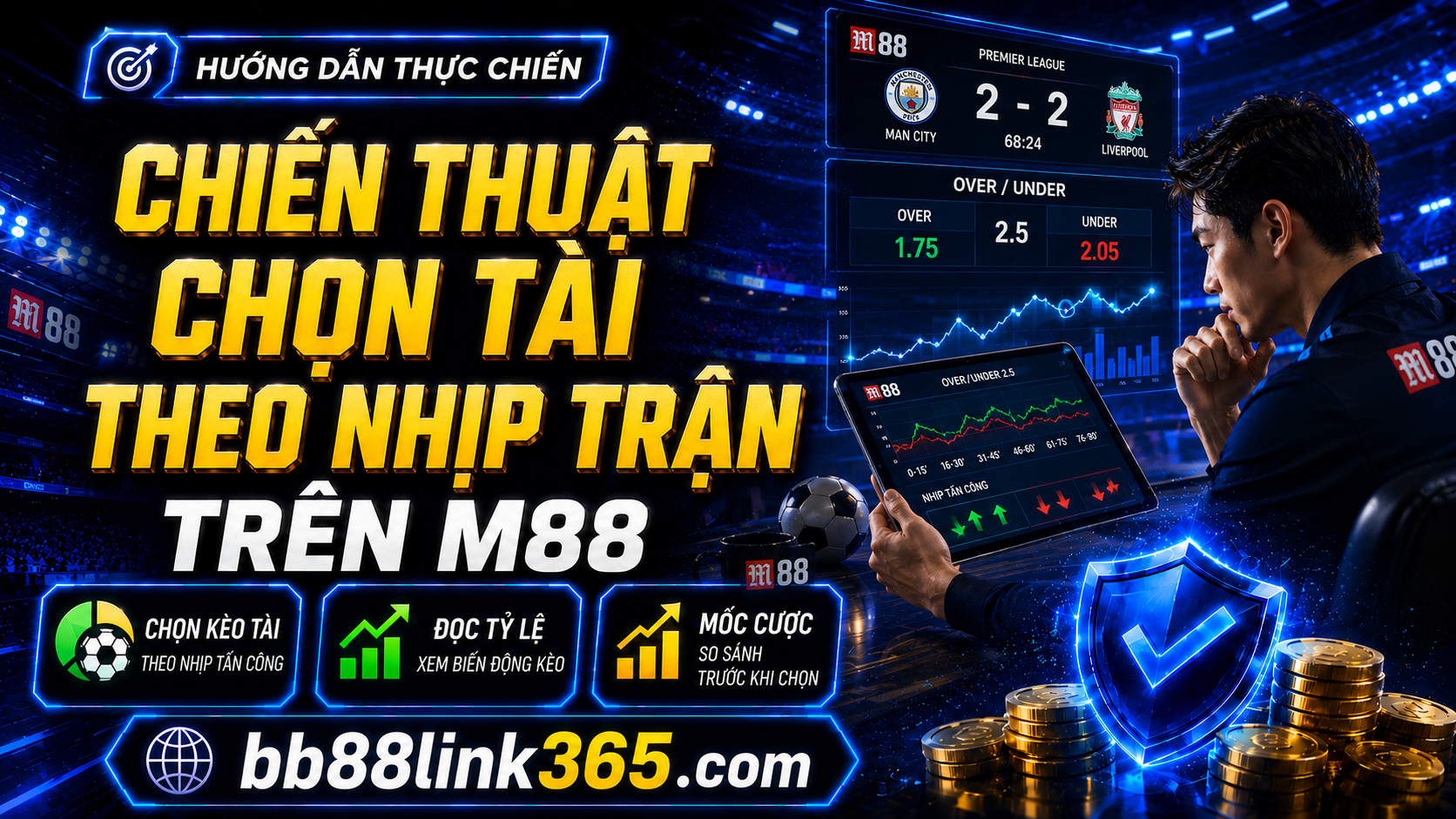 Chiến thuật chọn tài theo nhịp trận tấn công cao