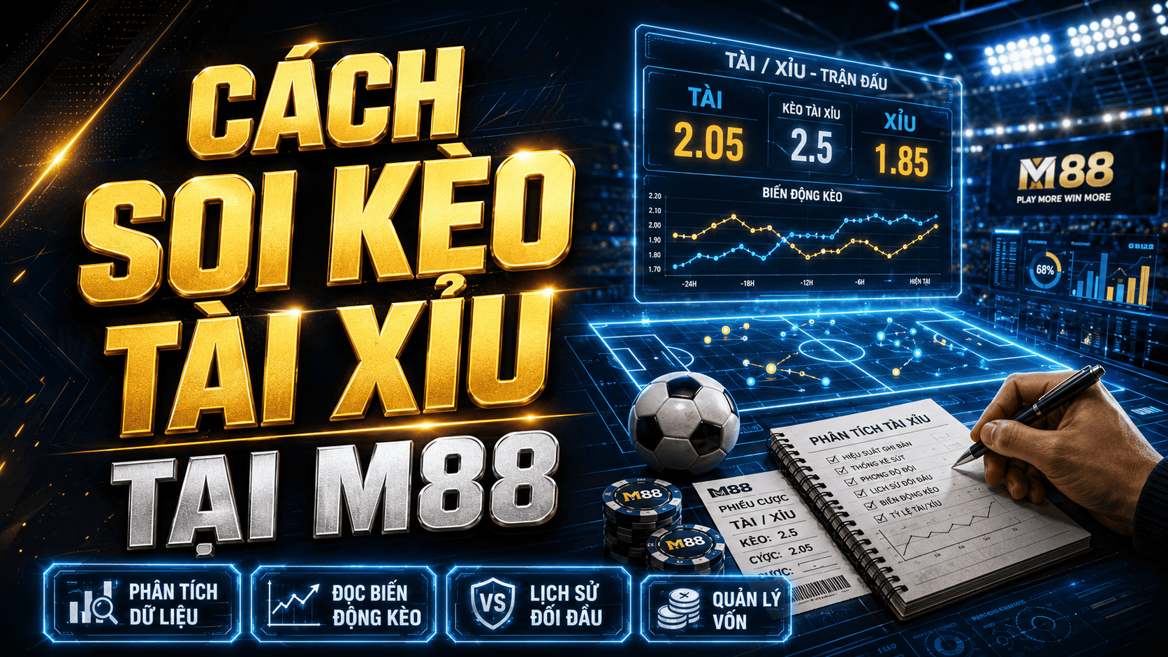 Soi bối cảnh trận đấu và biến động tỷ lệ cược tại M88