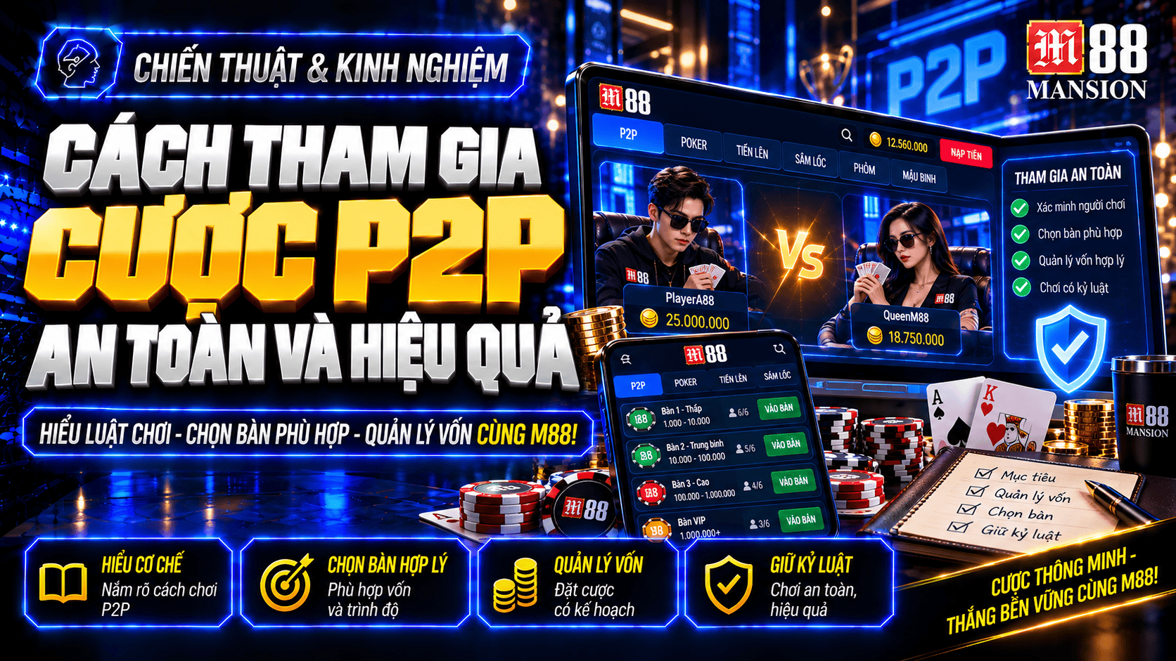 Chia sẻ cách tham gia cược P2P an toàn hiệu quả và kỷ luật