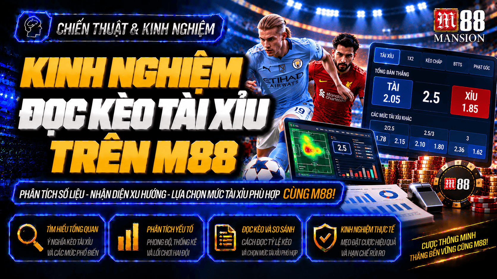 Kinh nghiệm đọc kèo tài xỉu trên M88 và quản lý vốn